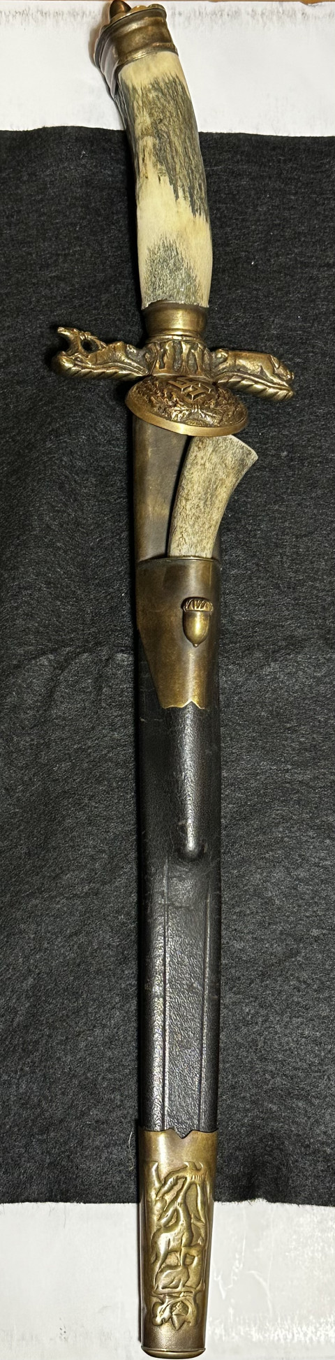 Collector's dagger - historical symbolism, complete with scabbard - 4