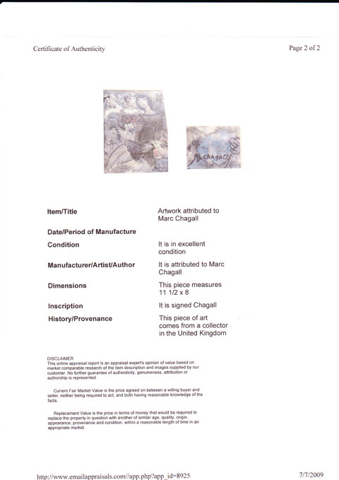 Marc Chagall - Woman and Clown - 6