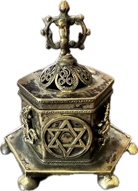 Decorative Russian silver with Jewish motifs – monkeys - 1
