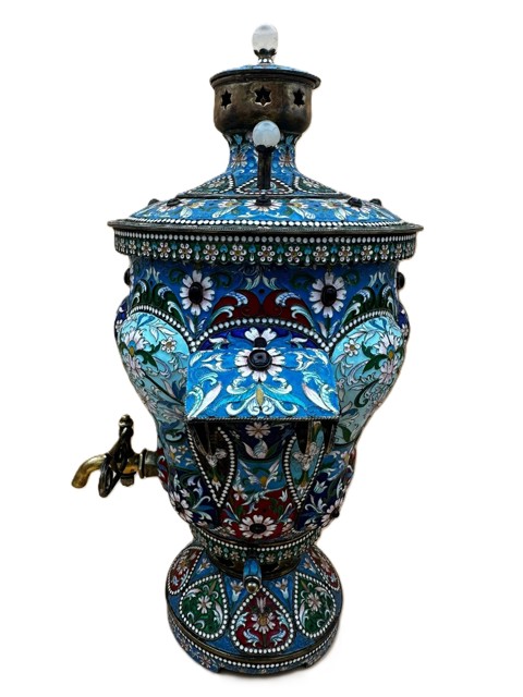 Pure silver Russian Samovar - Khlebnikov? - 3