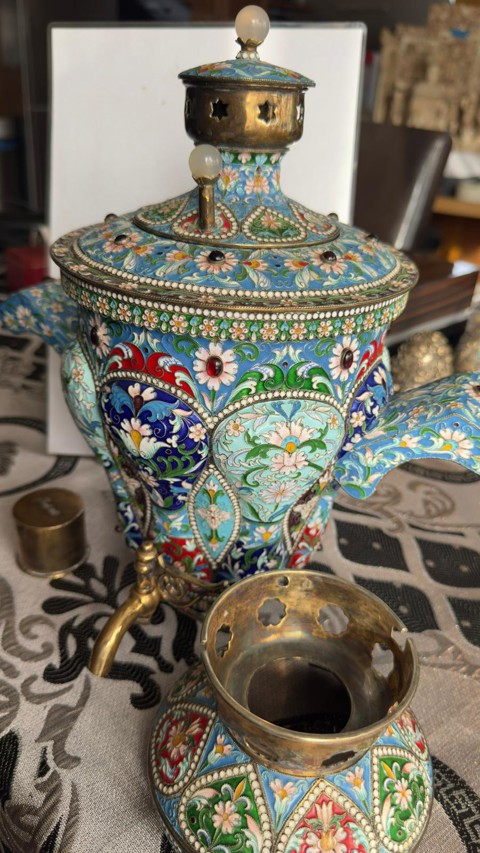 Pure silver Russian Samovar - 3