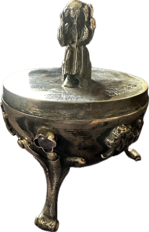 Russian silver egg with a Jewish theme - 4