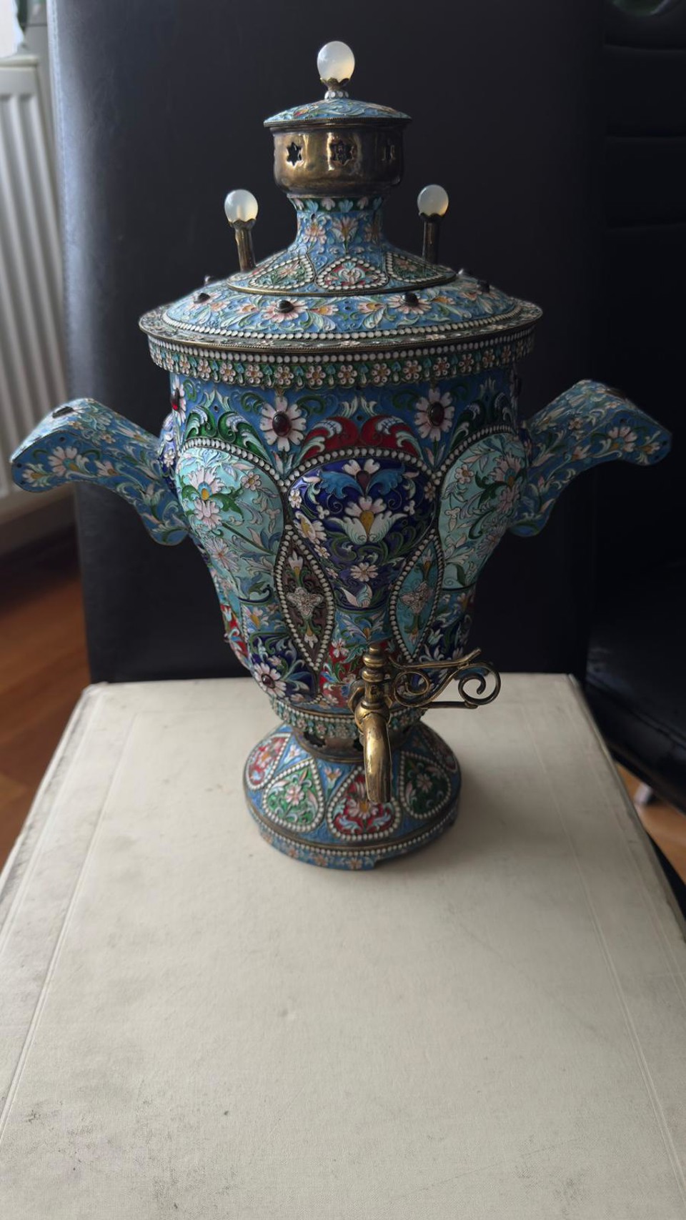 Pure silver Russian Samovar