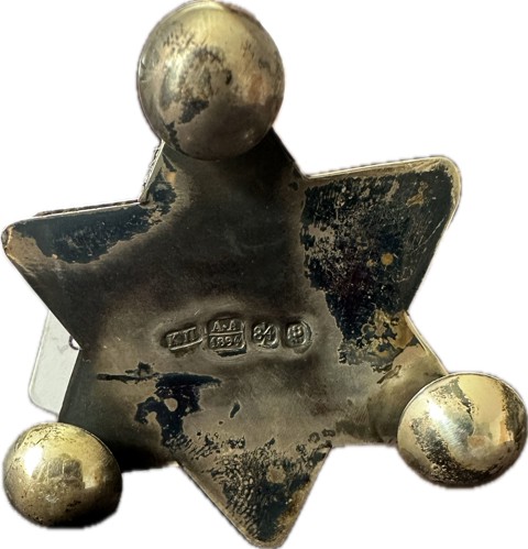 Decorative Russian silver with Jewish motifs - cymbals - 4