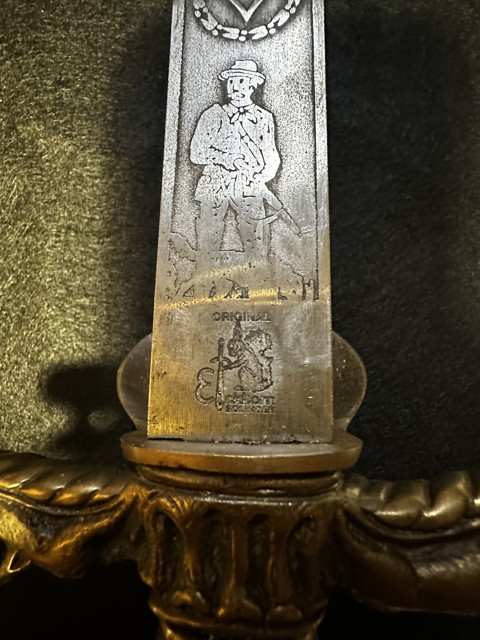 Collector's dagger - historical symbolism, complete with scabbard - 3