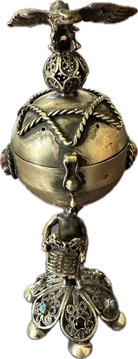 Decorative Russian silver with Jewish motifs – a hawk - 1