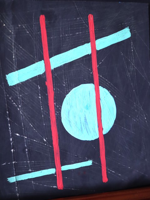 Geometric shapes - signed K.M. - 1