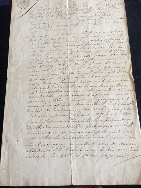 Austrian Habsburg Fiscal Bond / Debt Obligation – 1775 - 12