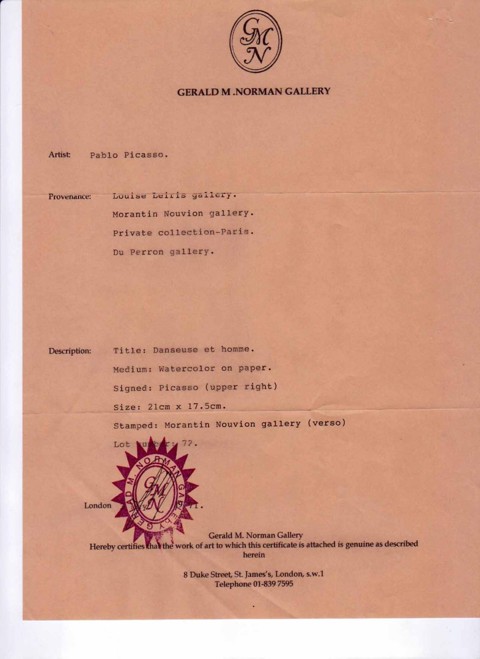 Pablo Picasso - Dancer and Man - 8