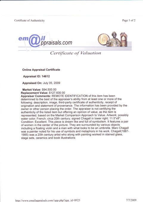 Marc Chagall - Woman and Clown - 5