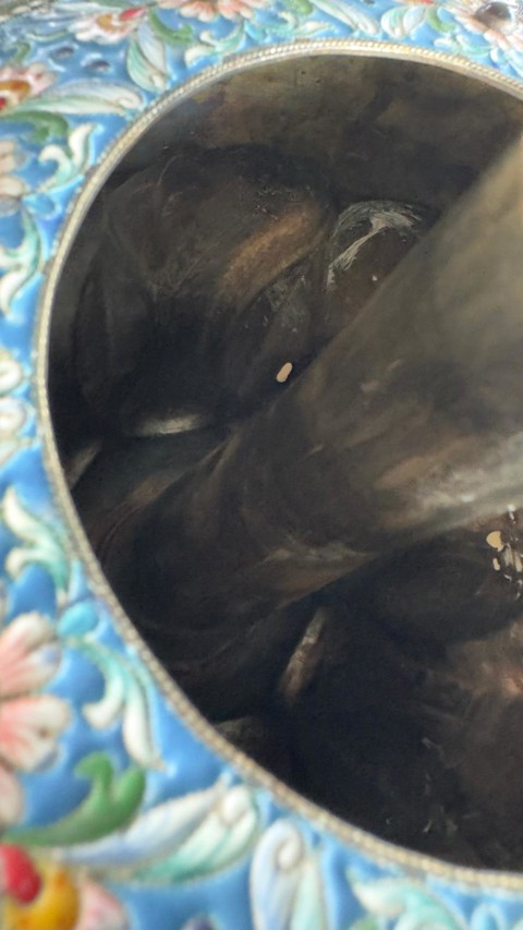 Pure silver Russian Samovar - 8