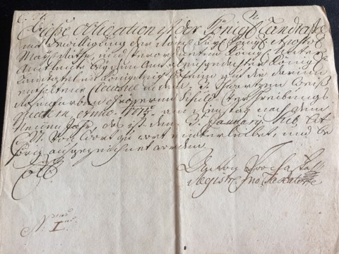 Austrian Habsburg Fiscal Bond / Debt Obligation – 1775 - 7