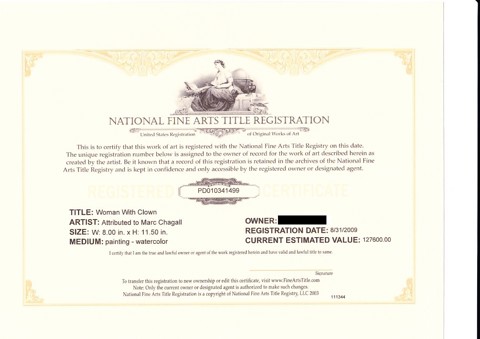 Marc Chagall - Woman and Clown - 9