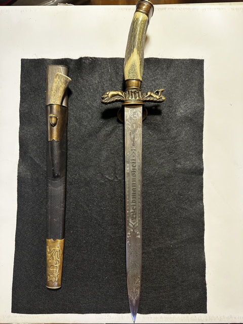 Collector's dagger - historical symbolism, complete with scabbard - 2