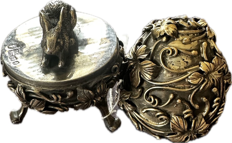 Russian silver egg – hare