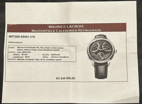 Maurice Lacroix Masterpiece Calndier Retrograde - 6