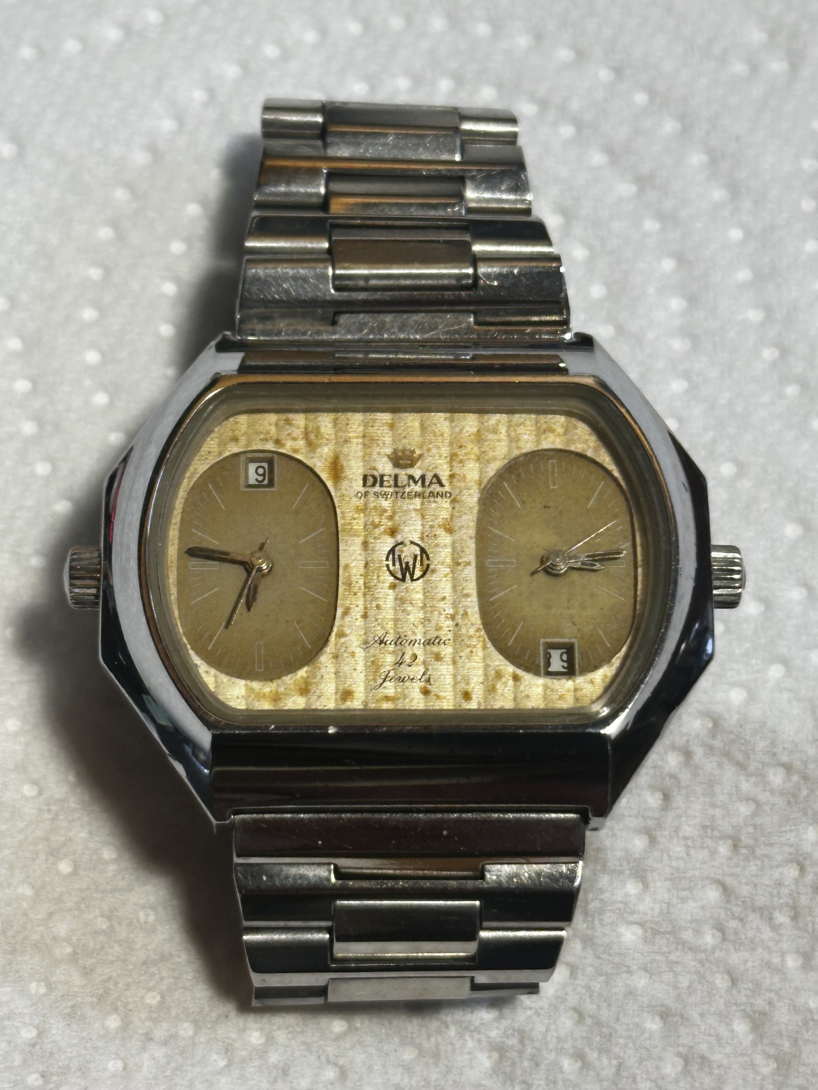 Delma Of Switzerland Dual Time 42-Jewels Auto