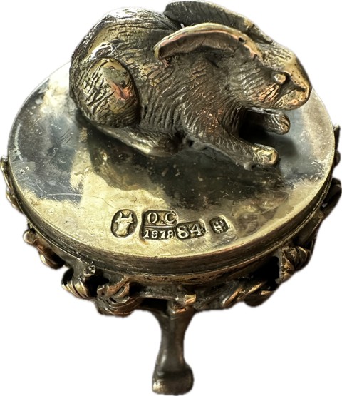 Russian silver egg – hare - 3