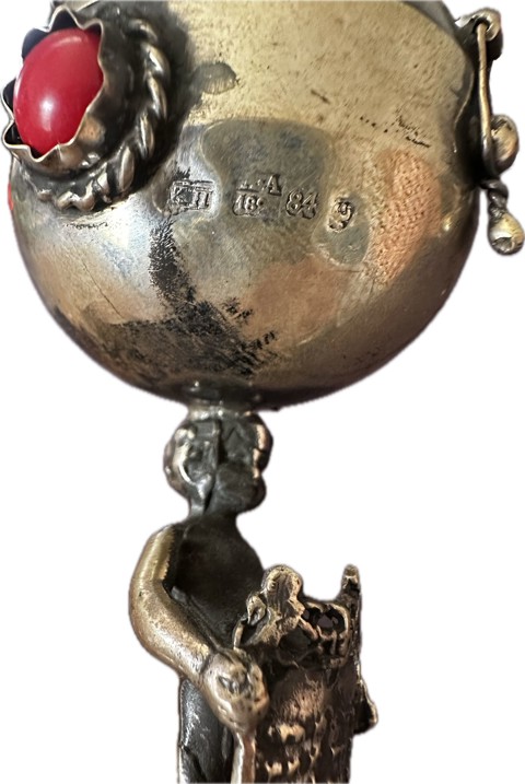 Decorative Russian silver with Jewish motifs – a hawk - 5