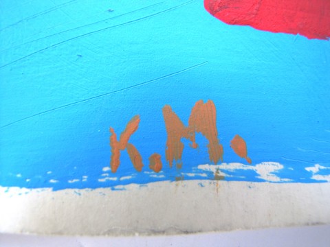 Abstract painting signed K. M. - 2