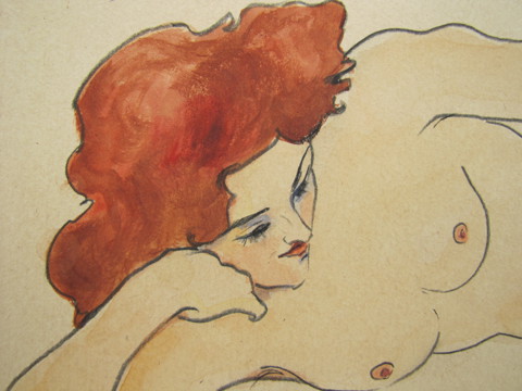 Egon Schiele - Female Nude - 2