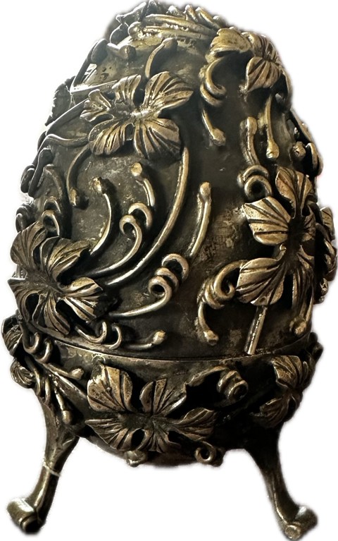 Russian silver egg – hare - 2