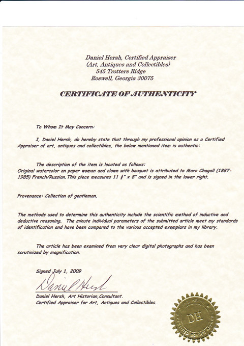 Marc Chagall - Woman and Clown - 7