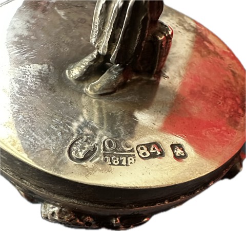 Russian silver egg with a Jewish theme - 5