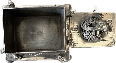 Decorative Russian silver with Jewish motifs – Seated Figure II - 6