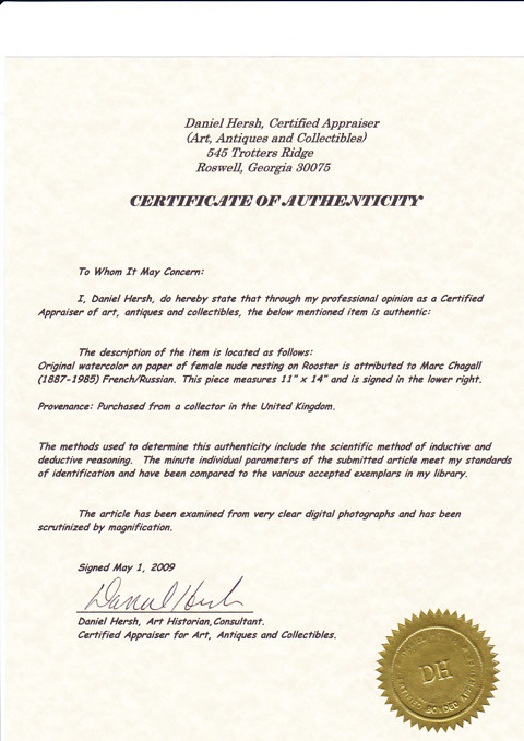 Marc Chagall - Woman and Rooster - 6