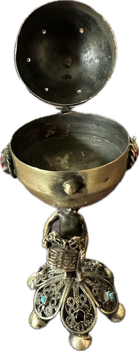 Decorative Russian silver with Jewish motifs – a hawk - 3
