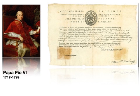 Catholic Testimonial Letter – Diocese of Nola, Italy, under Pope Pius VI (1775–1799) - 5