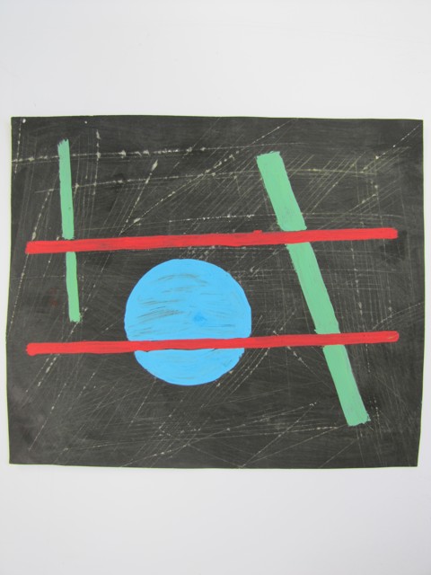 Geometric shapes - signed K.M. - 2