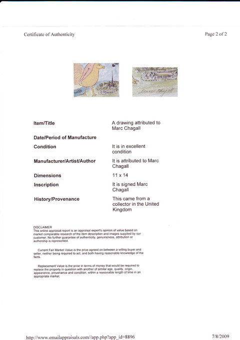 Marc Chagall - Woman and Rooster - 5